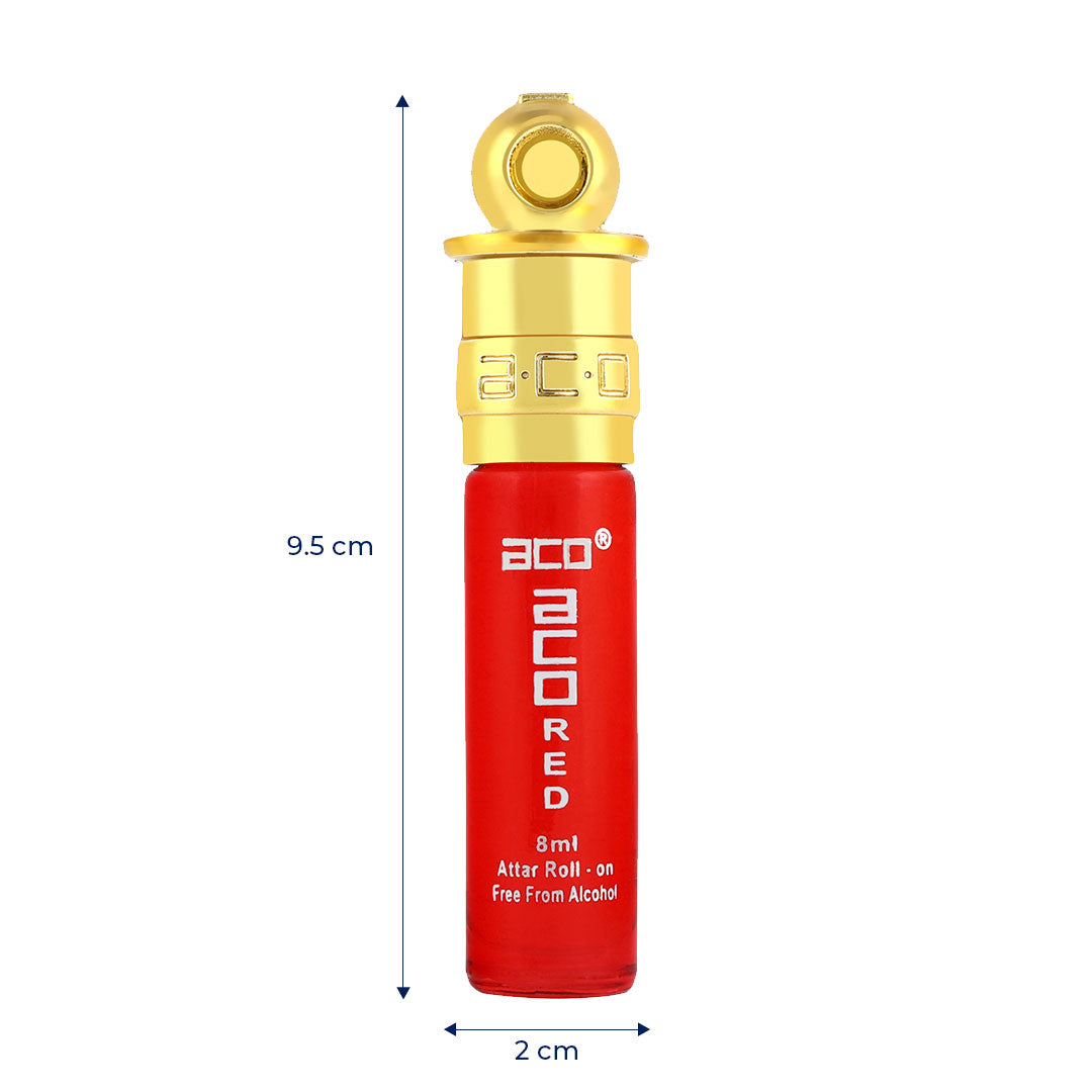 aco Perfumes aco Red Alcohol - Free Premium Attar Roll On 8ml