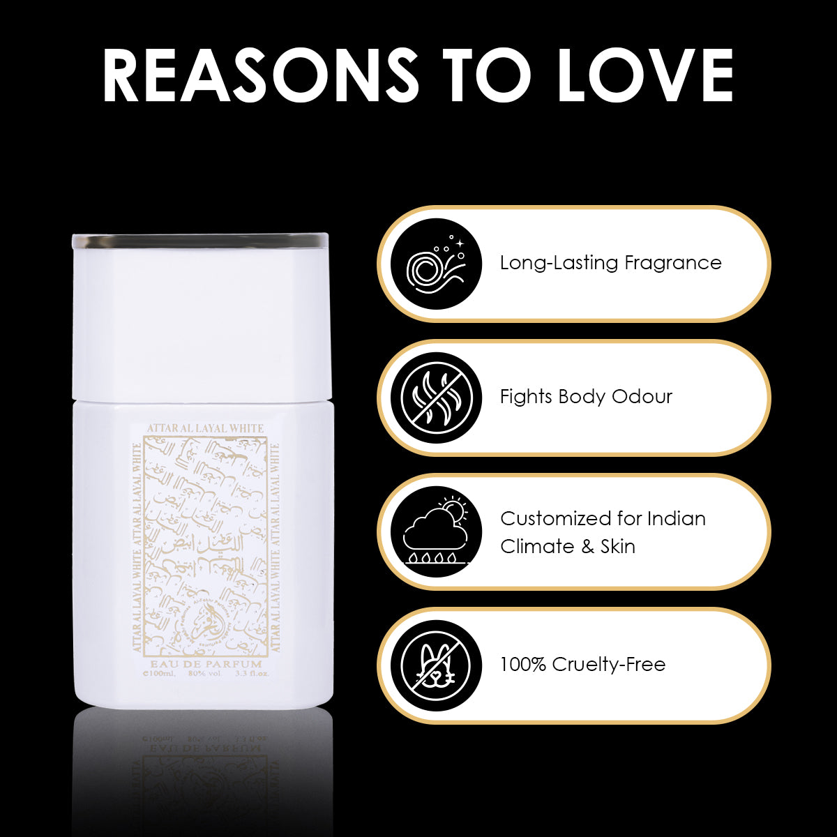AL FAKHR Attar Al Layal White Eau de Parfum - 100 ml