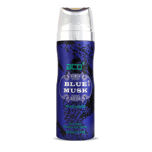 Aco BLUE MUSK Perfumed Body Deodorant Spray 200ml