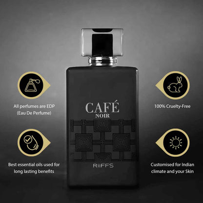 RiiFFS Café Noir Liquid Eau De Perfume Spray For Men, 100ml
