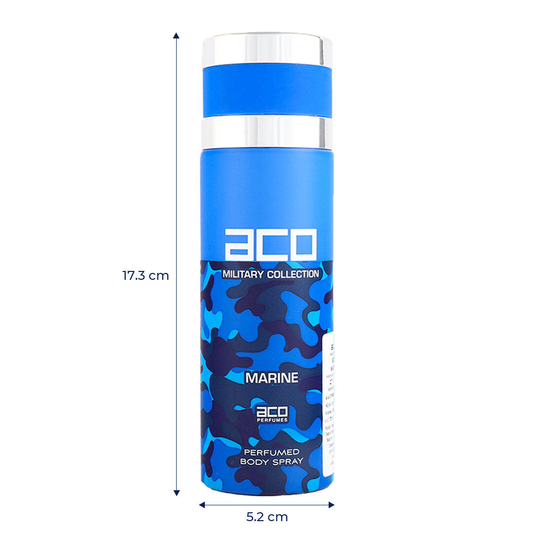 aco MARINE DEODORANT PERFUMED BODY SPRAY 200ML
