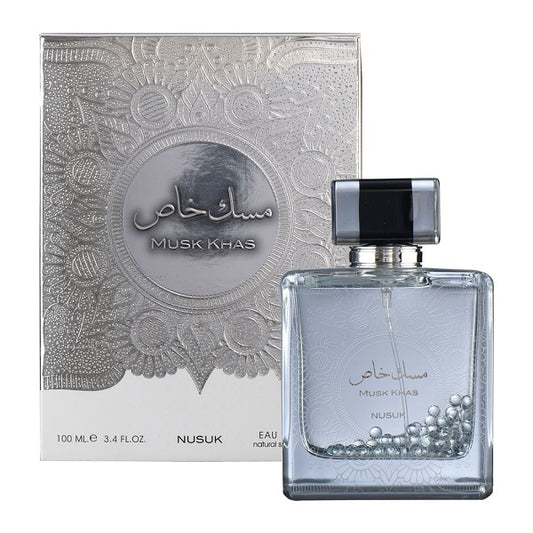 Nusuk Musk Khas Long Lasting 100ml Imported Unisex Perfume, Floral, Powdery & Musky, Soothing Fragrance