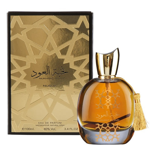 Nusuk Nukhbat Al Oud Long Lasting 100ml Imported Men Perfume, Citrusy, Floral & Oud, Soothing Fragrance