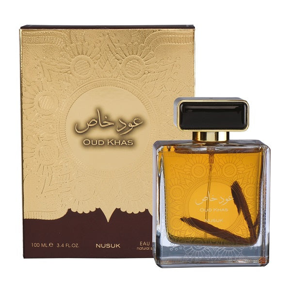 Nusuk Oud Khas Long Lasting 100ml Imported Men Perfume, Spicy, Oud & Woody, Soothing Fragrance