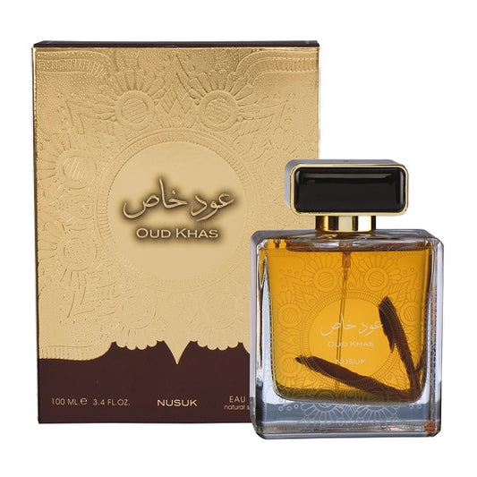 Nusuk Oud Khas Long Lasting 100ml Imported Men Perfume, Spicy, Oud & Woody, Soothing Fragrance