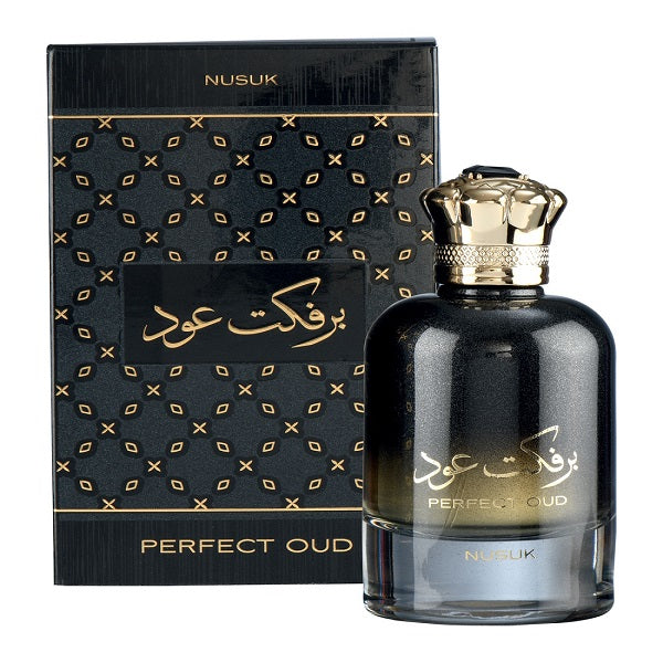 Nusuk Perfect Oud Eau De Parfum 100 ML (3.4. F.L. O.Z.), Unisex Perfume, Made In U.A.E.