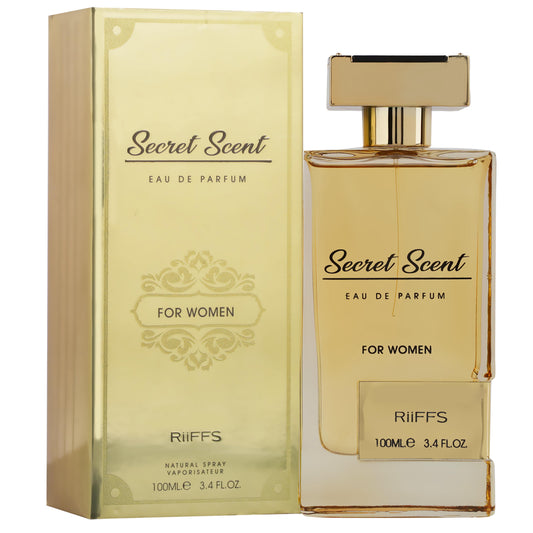 Riiffs Secret Scent Premium Imported Scent, Fresh & Soothing Fragrance, Long Lasting Perfume Spray For Women, Made in UAE, 100ml