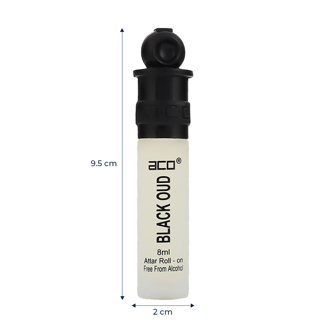 aco BLACK OUD Concentrated Attar Roll On 8ml Floral Attar