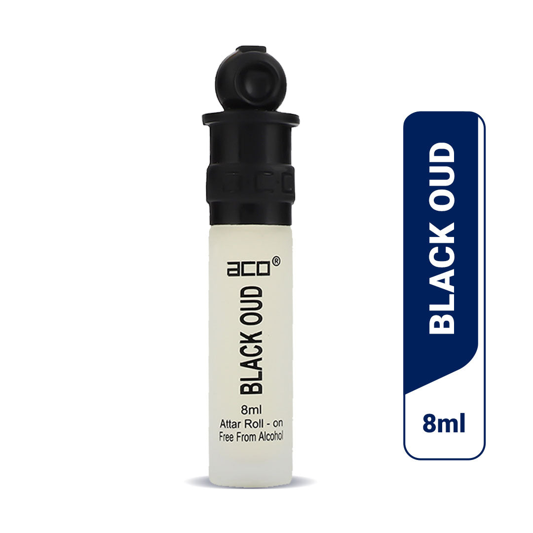 aco BLACK OUD Concentrated Attar Roll On 8ml Floral Attar