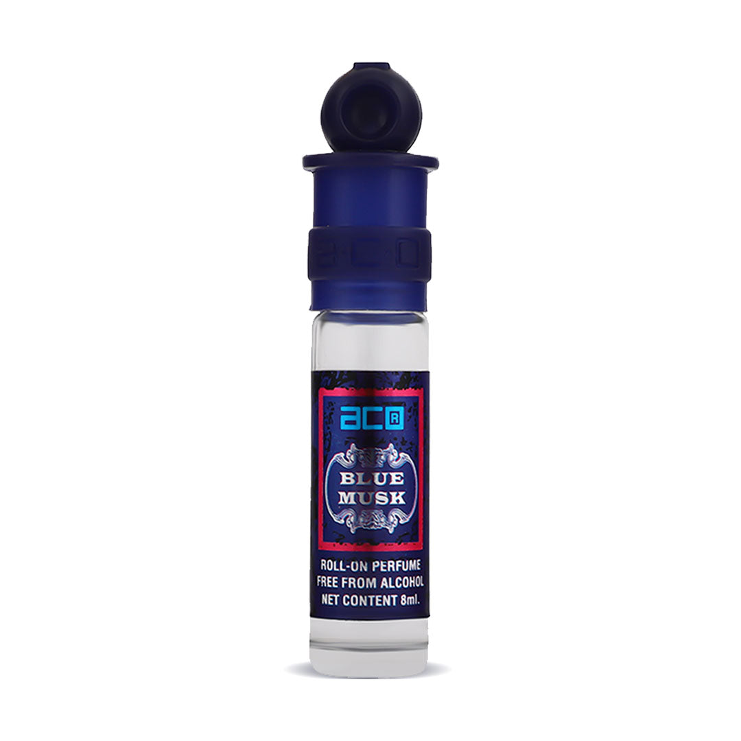 aco BLUE MUSK Concentrated Attar Roll On 8ml Floral Attar