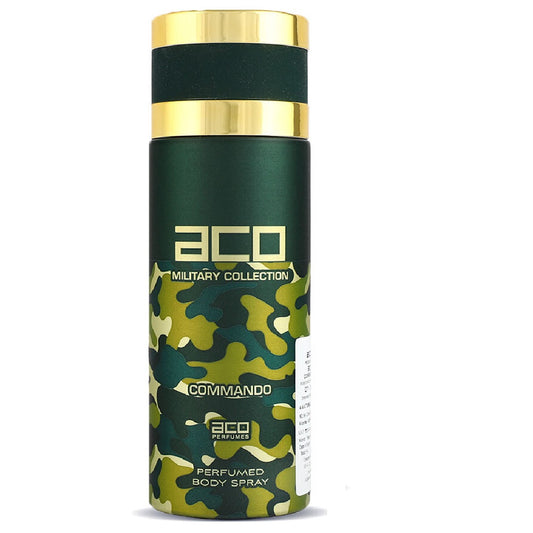 aco Commando Premium Deodorant, Long Lasting, Fresh & Soothing Fragrance Body Spray For Mens, 200ml
