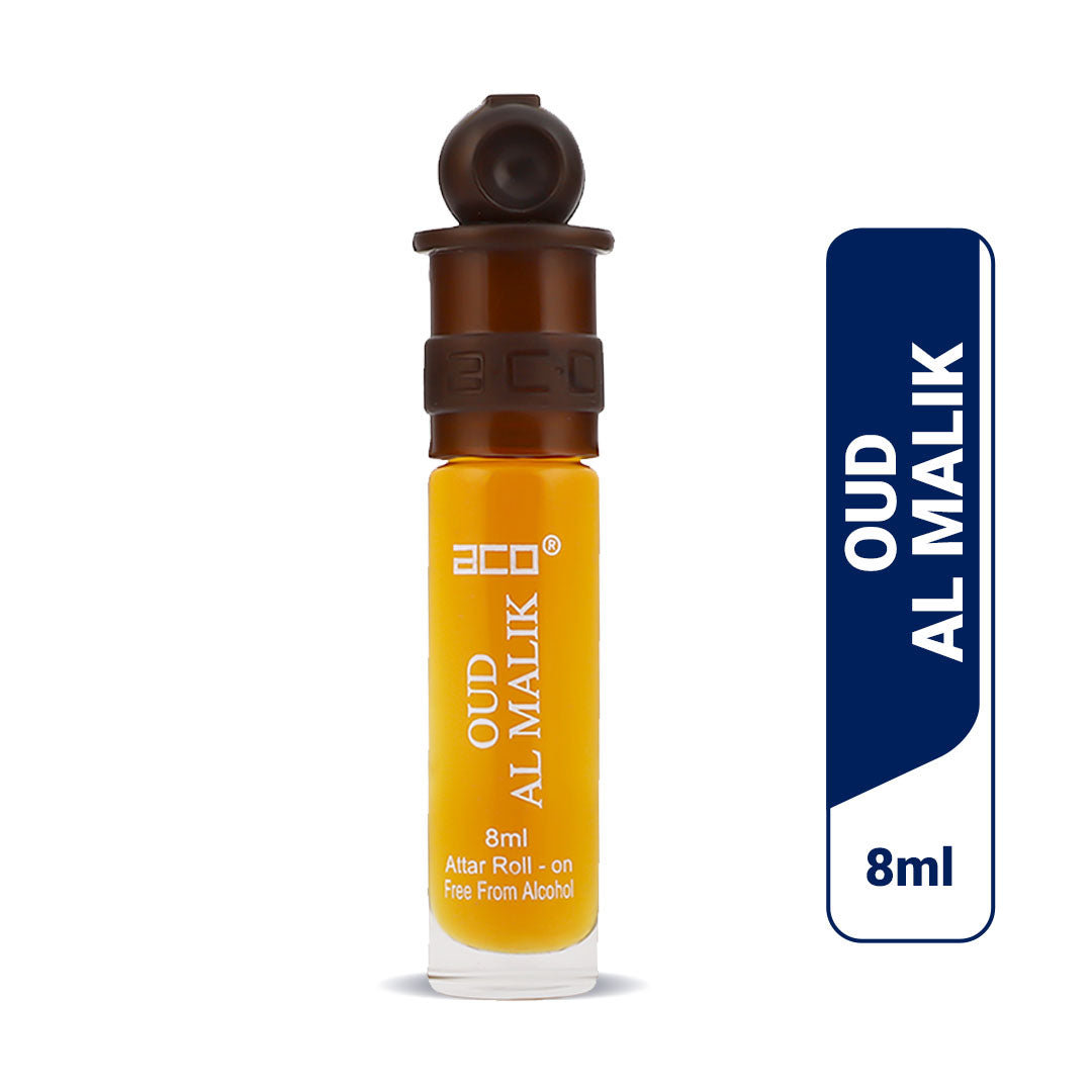 aco OUD AL MALIK Concentrated Attar Roll On 8ml Floral Attar