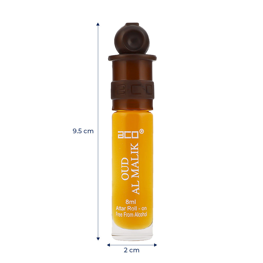 aco OUD AL MALIK Concentrated Attar Roll On 8ml Floral Attar